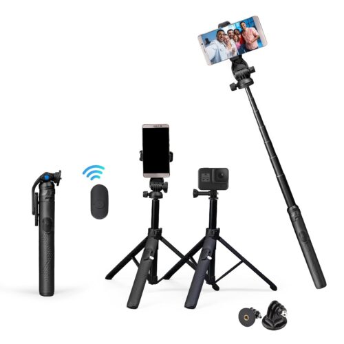 Digitek Tripod Selfie Stick with Wireless Remote