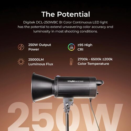 DIGITEK Lite DCL-250 Bi Color Continuous LED Video Light